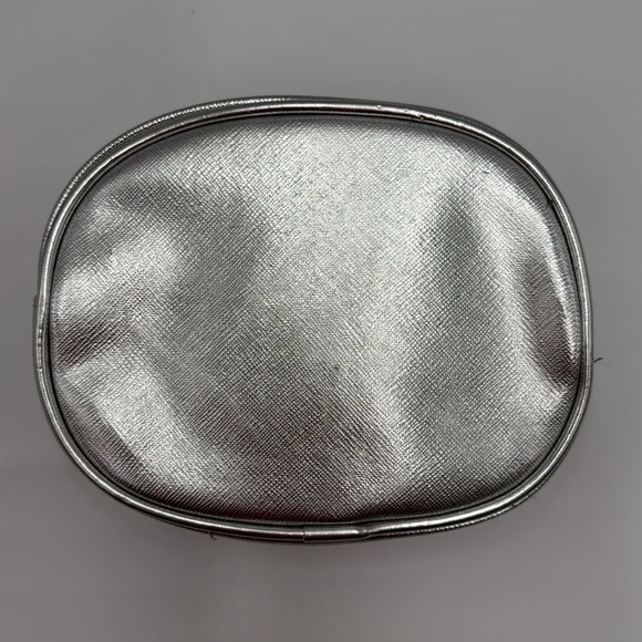 Vince Camuto Silver Cosmetic Bag 5”x 6” - Picture 4 of 13